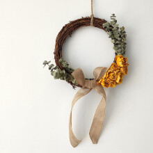 OULII 1 Piece Dried Flower Garland Hanging Decoration, Floral Garland for Women's Room or Event Decor