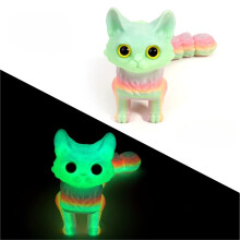 Miniatura de Gato Fofo Impressa em 3D com Múltiplas Articulações - 3 peças