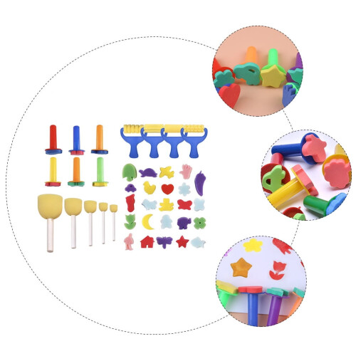 Πλενόμενα παιδικά εργαλεία σχεδίασης σφουγγάρι ζωγραφικής νήπιο