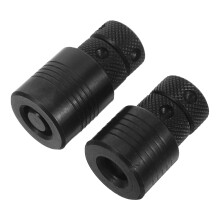 2Pcs Black Universal Jack Pads Heavy Duty Adjustable Screw Jack Supports 3 Ton Load Capacity