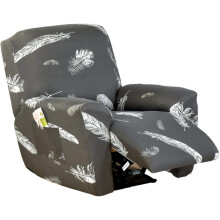 Housses de fauteuil inclinable 4 pièces avec poches de rangement, antidérapantes, compatibles avec la plupart des fauteuils inclinables
