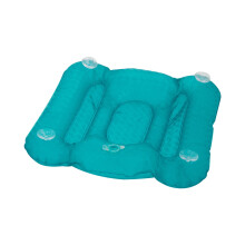 Heat-Resistant Adult Spa Inflatable Cushion with Non-Slip Suction Cup - Adjustable PVC Water-Filled Seat & Backrest for Hot Tubs