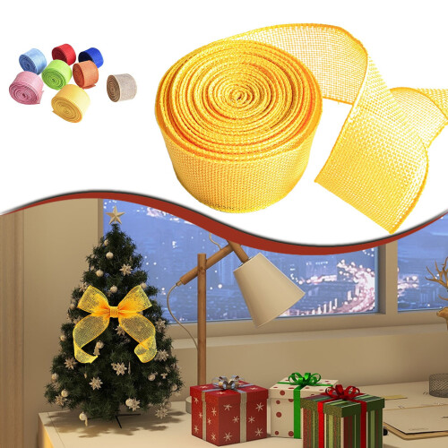 Weihnachtsgeschenkpapier, gemustert, 5 cm breite Bänder