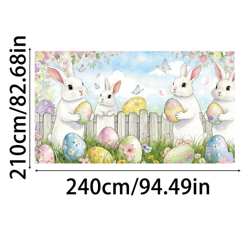 Easter Garage Door Banner – Polyester Cloth, 8 Designs 2