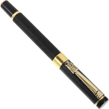 Black Fountain Pen with Fine Tip and Anti-Skid Grip, Portable Writing Pen for Daily Use and Smooth Handwriting