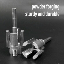 Outil de filetage à 4 points pour tuyaux PVC/plastique de 1/2" et 3/4" (DN15/DN20), compatible avec les perceuses électriques