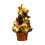 Árvore de Natal artificial de mesa JEWLALO dourada de 8 polegadas com 1