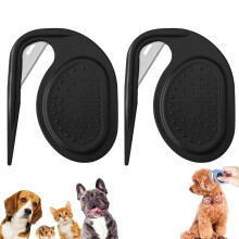 Knoopkam voor katten en honden, roestvrij staal, 2 stuks