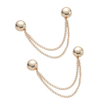 ruhuadgb Magnetic Button Clip,phoe 2Pcs Multi-Function Magnetic Clothing Magnet Pin Golden