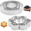 6-teiliges Set aus Edelstahl-Kuchenringformen 1