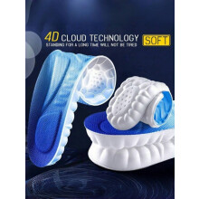 4D Dynamische Voetboogondersteunende Inlegzolen met Memory Foam & Gel, Schokabsorberend, Geurwerend, voor Hardlopen/Wandelen/Werk – Geschikt voor