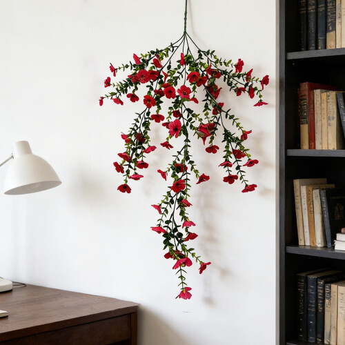 Bouquet de fleurs artificielles mural 77 cm 1