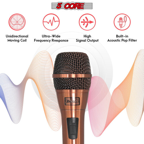 XLR Microphone Dynamic Mic Karaoke Singing Studio Microfono Handheld Mics 2