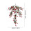 Bouquet de fleurs artificielles mural 77 cm 3