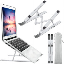 Verstellbarer und faltbarer Laptopständer aus Aluminium für 10-15,6 Zoll