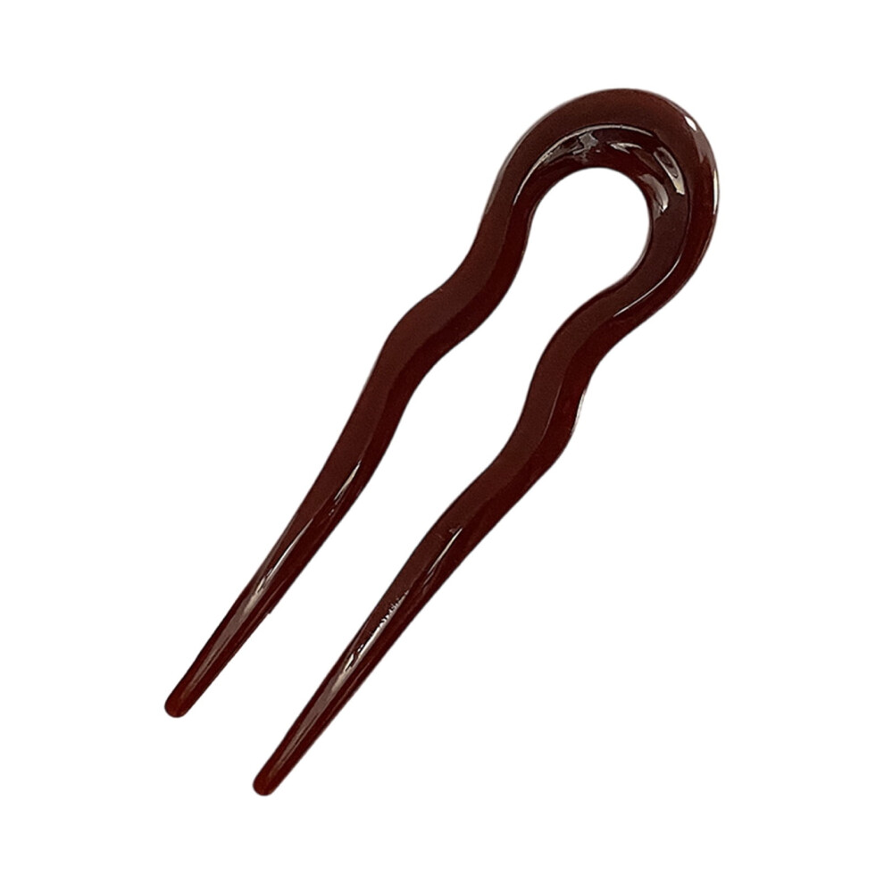 French Hair Pin with Two Prongs â Resin Hair Fork, 13 cm