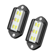 2 kpl auton LED-varoitusvaloja, 12v/24v6smd LED-autovalot, langattomat nauhavalot kuorma-autoihin, perävaunuihin, linja-autoihin ja autoihin