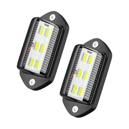 2 τεμάχια φώτα προειδοποίησης αυτοκινήτου LED, φώτα αυτοκινήτου LED 12v/24v6Smd,