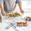 8-Pc Deep Glass Baking Dish Set with Plastic Lids, Rectangular Bakeware for Lasagna, Freezer-to-Oven & Dishwasher Safe, Gray 5