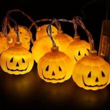 Halloweenske tekvicové reťazové svetielka 3m 20LED