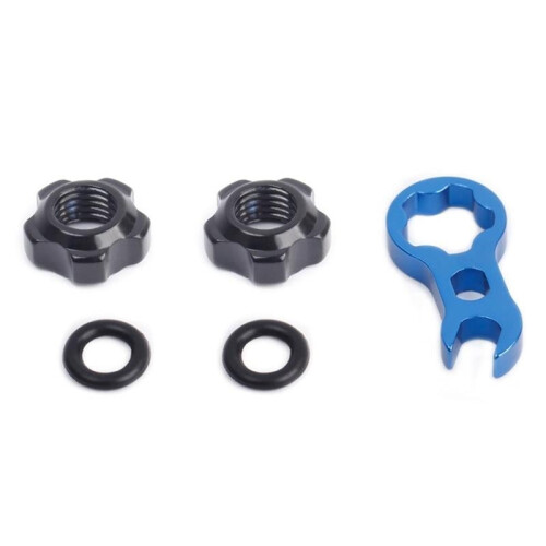 Écrous de valve Presta avec joints toriques et kit de clé (2 pièces) 1