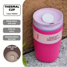 355 ml vakuumisolerad kaffemugg i rostfritt stål – Resor, bil, kontor, hem och camping – Livsmedelsklassad – Kompatibel med XXX