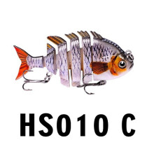 Rybárska návnada 2PC3D Eyes: Dvojité háčiky, potápavá bionická návnada na sladkovodné aj slané ryby!