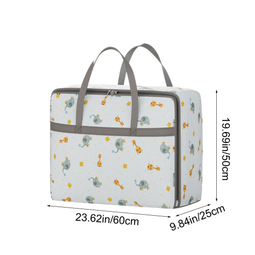 Sac de rangement pour vêtements, poignées robustes, double fermeture éclair 2