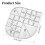 Righello con angoli curvi per quilting e cucito 3