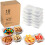 Herbruikbare bento-lunchbox met twee compartimenten 1
