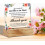 Plaque de bureau en acrylique avec support en bois 10 x 10 cm 3