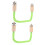Bird Cage Standing Pole with Cotton Rope Green 2 pcs 3