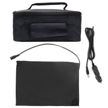 HIBIBUD 12V Portable Car Food Warmer, 90W, Black
