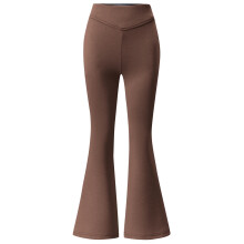 Girl Pants - Girls High Waisted Flare Pants Yoga Bootcut Solid Bell Bottoms Leggings Dance Playwear - Girls Clothes,Color:02 Brown,Size:11-12 Years