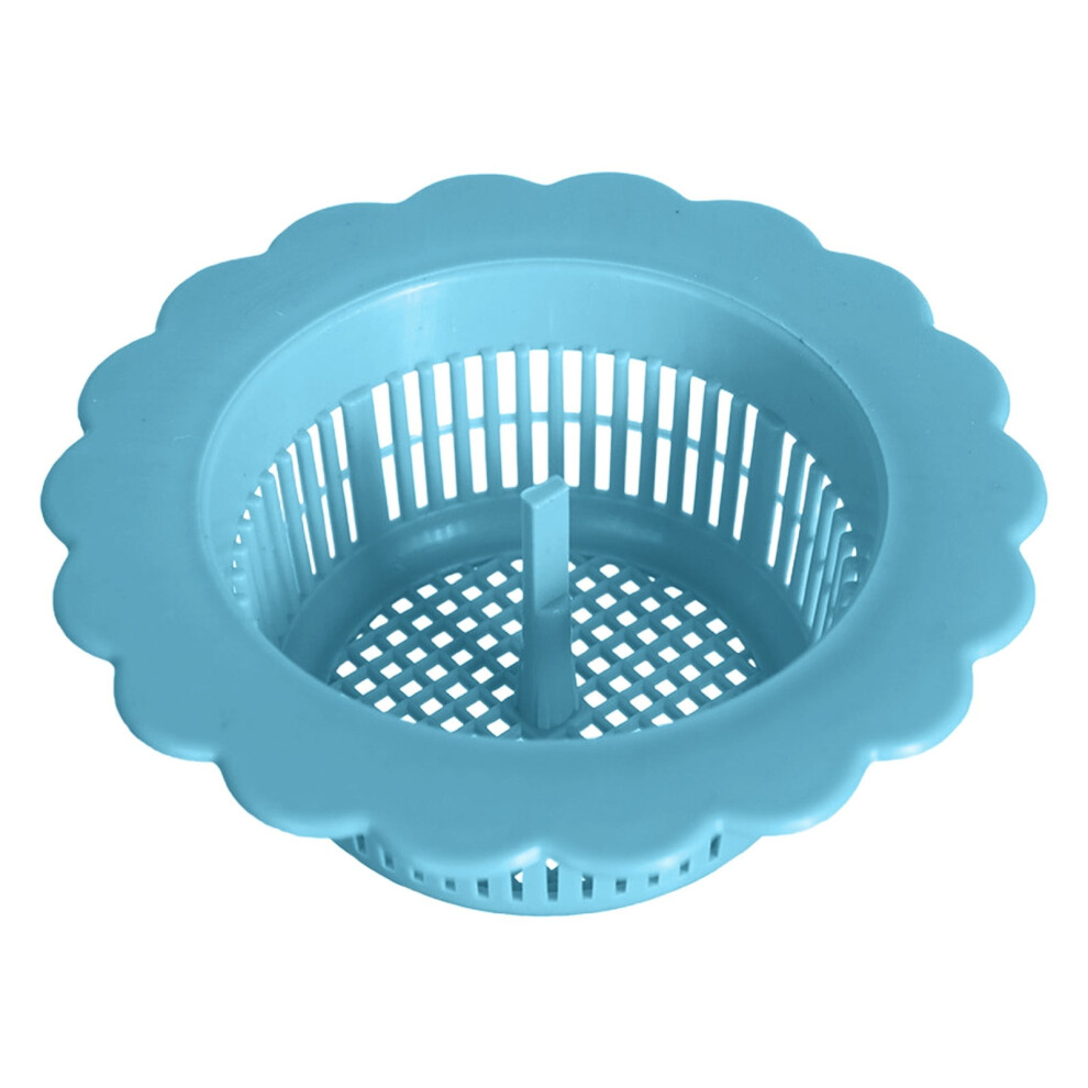 Portable Sink Filter Cover Â Blue Plastic Kitchen Drain Strainer, Anti-Clogging Basket For Floor Drain, Compatible With Standard Sinks 9558633955606