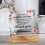 Plaque de bureau en acrylique avec support en bois 10 x 10 cm 5