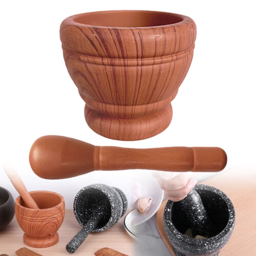 Mortier et pilon en bois 17 cm – Manuel