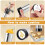 Professional Churro Maker Machine with 16 Discs & 8 Nozzles Cookie Press 5
