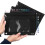 3 Ring Binder Pencil Pouch, Clear Window Pencil Case, Black, 3 Pack 4