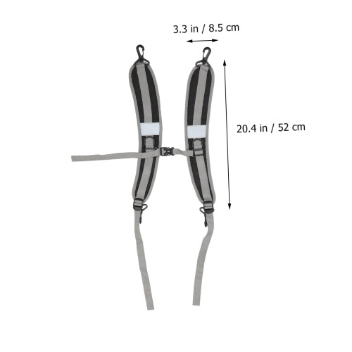 1 Pair Waterproof PVC Adjustable Shoulder Strap Replacement for Backpack Have Padded cushion and adjustable chest strap 1