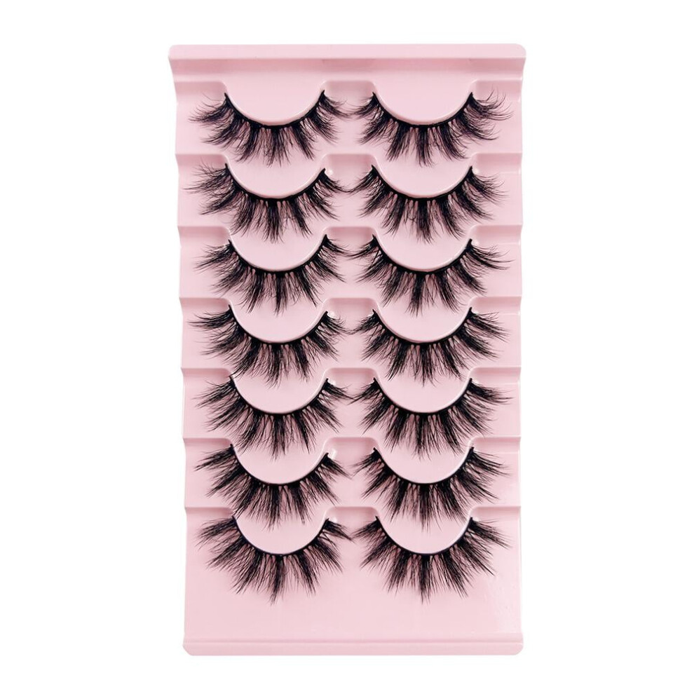 Fluffy False Eyelashes Wispy 3D Volume 10 Pairs