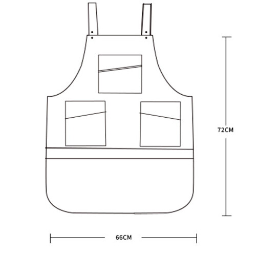 Grillschürze mit Taschen – Verstellbare Multifunktionsschürze für Herren 2