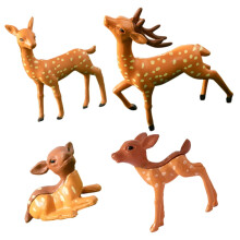 Sada 4 realistických PVC figurek jelenů