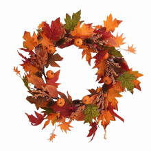 Guirlandes de fleurs artificielles de 50 cm pour le printemps, les mariages et la décoration intérieure – Couronnes de style champêtre pour