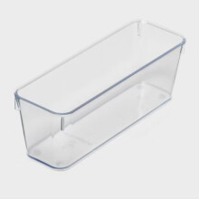 Organizador de cubiertos para cajones de PETG transparente de 3" x 9"