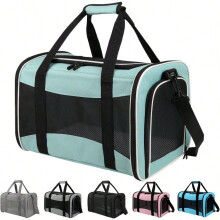 Soft-Sided Large Pet Carrier for Cats, Dogs & Small Animals Up to 25 lbs – Top-Load, Ventilated, Airline-Approved, Green