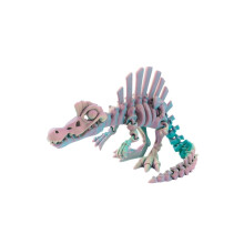 1pc 3D Printed Dinosaur Movable Echinosaurus Figurine Dragons Bone Model Desktop Craft Ornament Creative Novelty Gifts