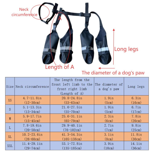 Χειμερινές Μπότες Big Dog XXL, Σκούρο Μπλε – Ανακλαστικές, Αδιάβροχες, 2