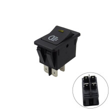 Interruptor basculante para farol de neblina de carro, 12V, 4 pinos, liga/desliga
