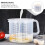 Pichet doseur de 2,5 L avec poignée et double graduation 5